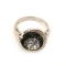 Серебряное кольцо с рутиловым кварцем "волосатик" 0357-R-RB