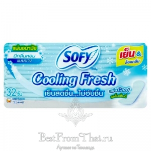 Тайские ежедневные прокладки с охлаждающим эффектом Sofy Cooling Fresh Pantyliner slim 