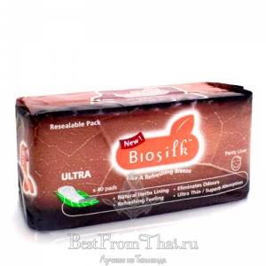 Деликатные ежедневные прокладки с лечебными травами Biosilk Ultra