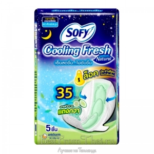 Тайские прокладки охлаждающие с экстрактом огурца Sofy 35 см 5 шт