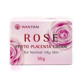 Крем с плацентой розы для нормальной и жирной жирной кожи Wanthai Rose Placenta Cream 50g